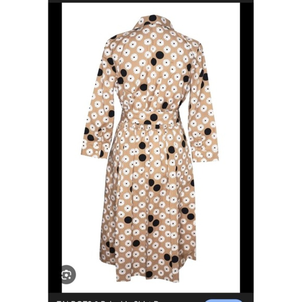 talbots 16 Petite Floral Dot Poplin‎ Shirtdress, Summer,